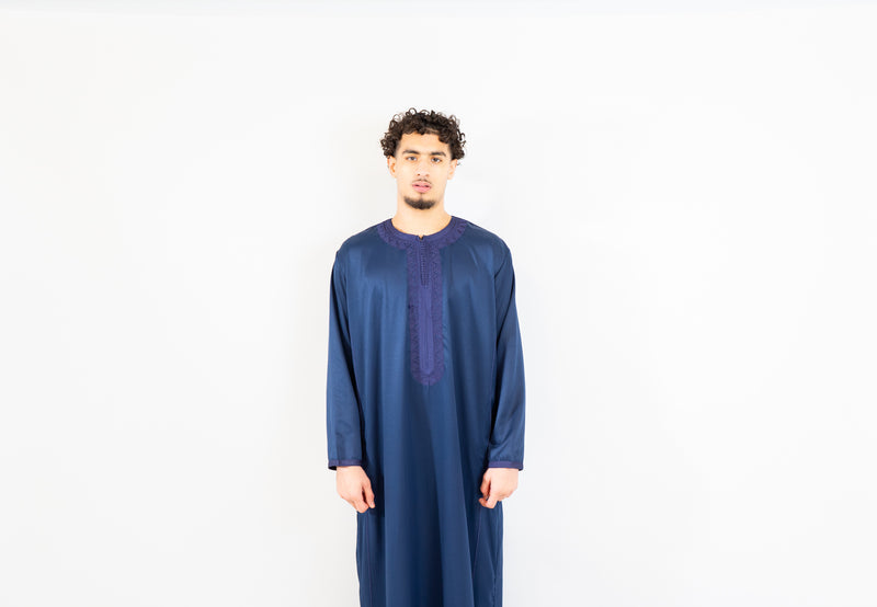 Navy Moroccan Thobe