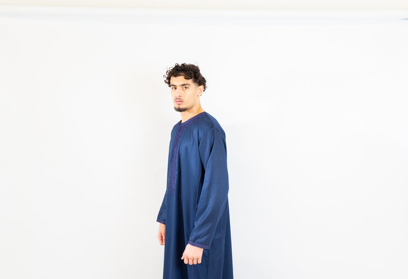 Navy Moroccan Thobe